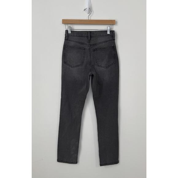 NWT RE Generation High-Rise MOM Mindful Jeans Size 1/25 Black Distressed - Picture 6 of 12